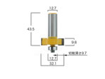 B1-10902SlotCutterBit3-8